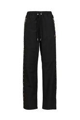 TRIPLE LINE STUD TRACK PANTS / BLK