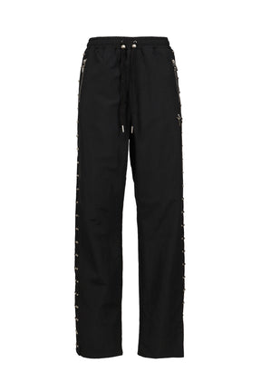 TRIPLE LINE STUD TRACK PANTS / BLK