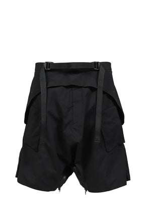 WIDE SHAPED SKIRT / BLK