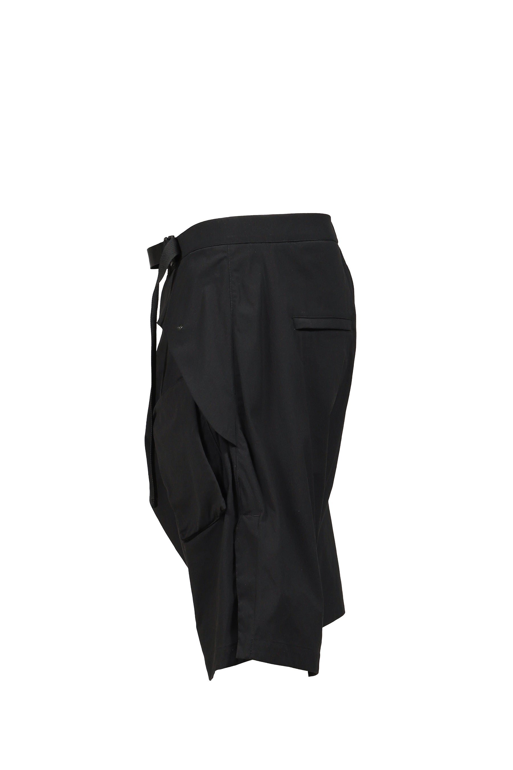 WIDE SHAPED SKIRT / BLK