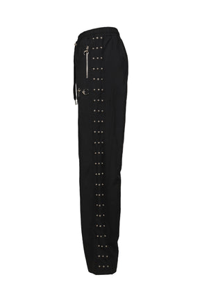 TRIPLE LINE STUD TRACK PANTS / BLK