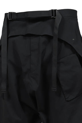 WIDE SHAPED SKIRT / BLK