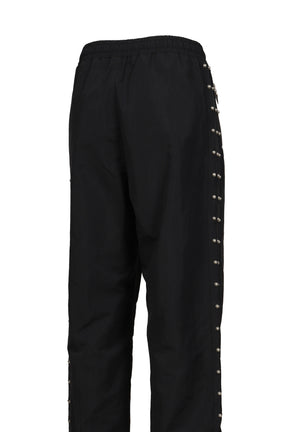 TRIPLE LINE STUD TRACK PANTS / BLK