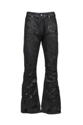 WAXED BELVIDERE JEANS / BLK