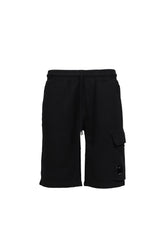 COTTON DIAGONAL FLEECE CARGO SB / BLK