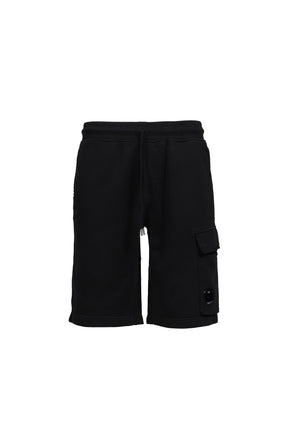 COTTON DIAGONAL FLEECE CARGO SB / BLK