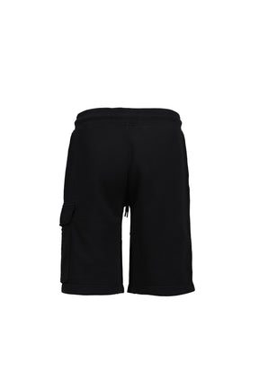 COTTON DIAGONAL FLEECE CARGO SB / BLK