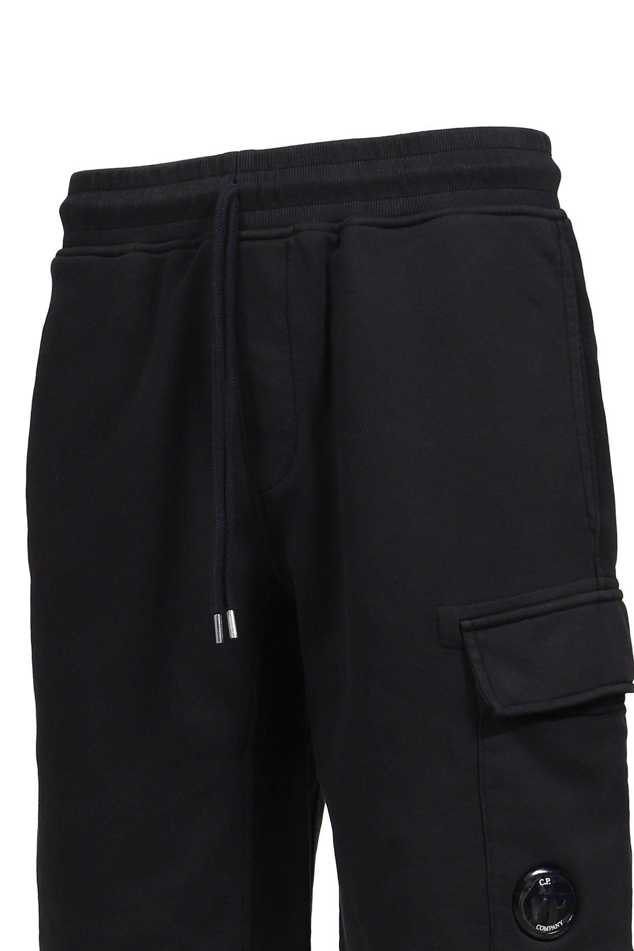 COTTON DIAGONAL FLEECE CARGO SB / BLK