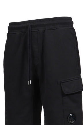 COTTON DIAGONAL FLEECE CARGO SB / BLK
