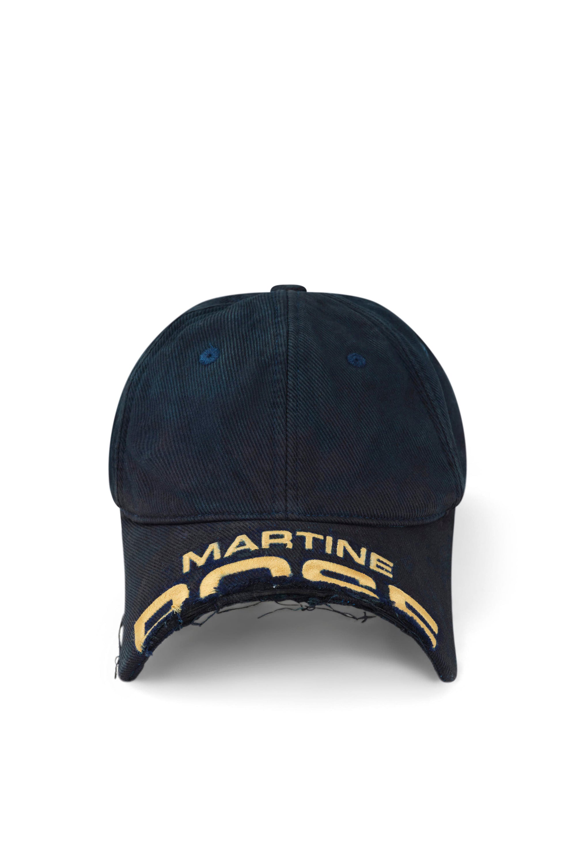 MARTINE ROSE マーティン ローズ SS24 キャップ CUT PEAK CAP / NVY 