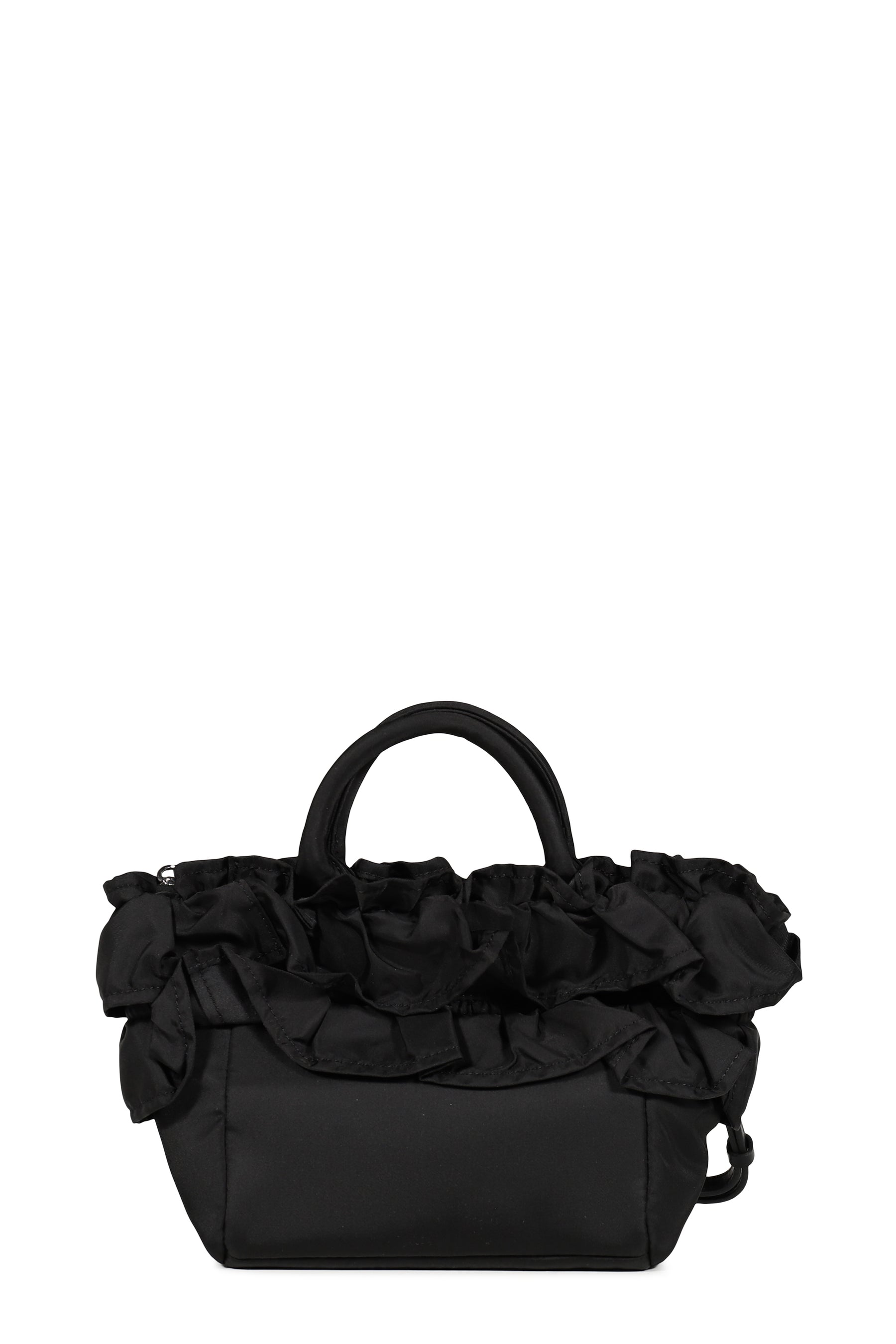 GANNI ガニー SS26 MINI SHOPPER RUFFLE / BLK - NUBIAN ヌビアン