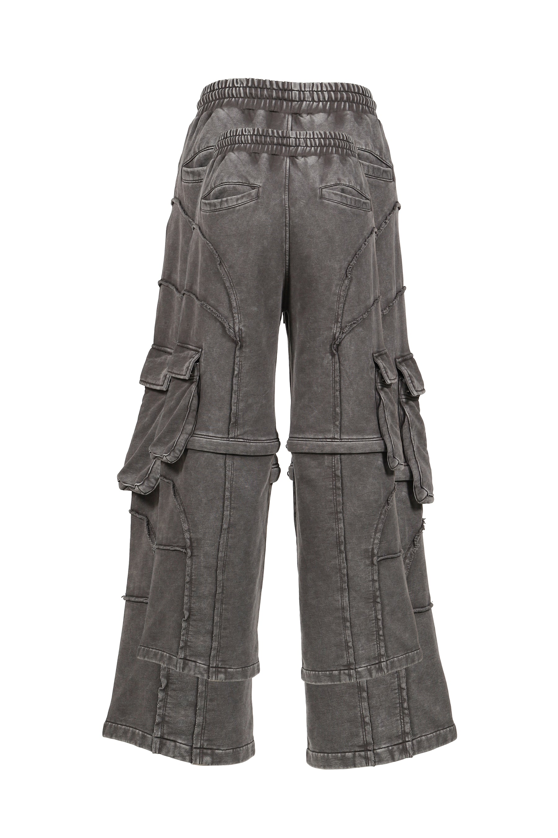 SPLIT SWEAT PANTS / GRY