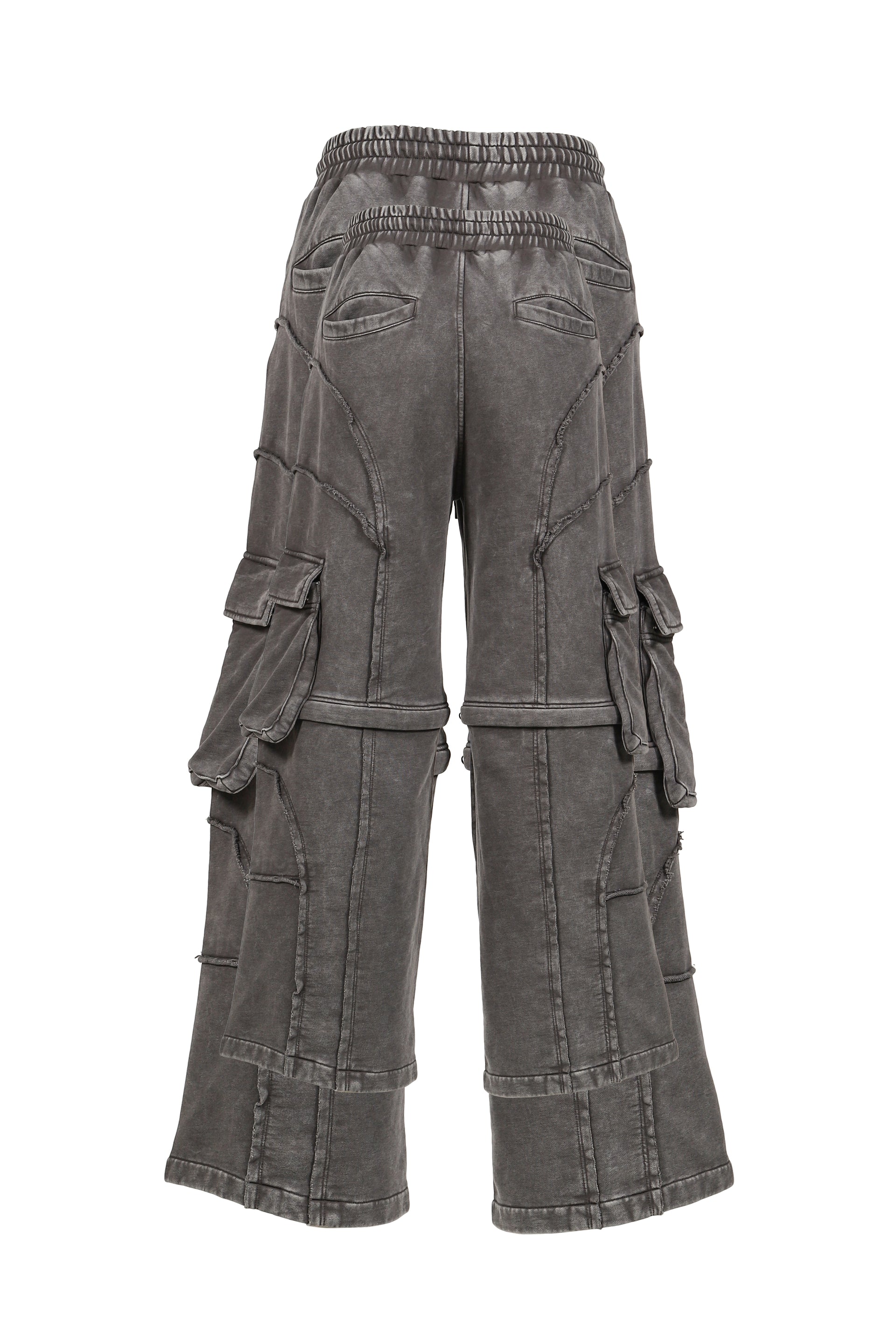 SPLIT SWEAT PANTS / GRY