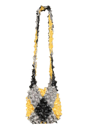 SPIKY DIAMOND BAG / LEMON