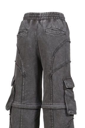 SPLIT SWEAT PANTS / GRY