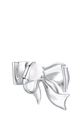 GIFT BOWKNOT VERTICAL EARRING / SIL