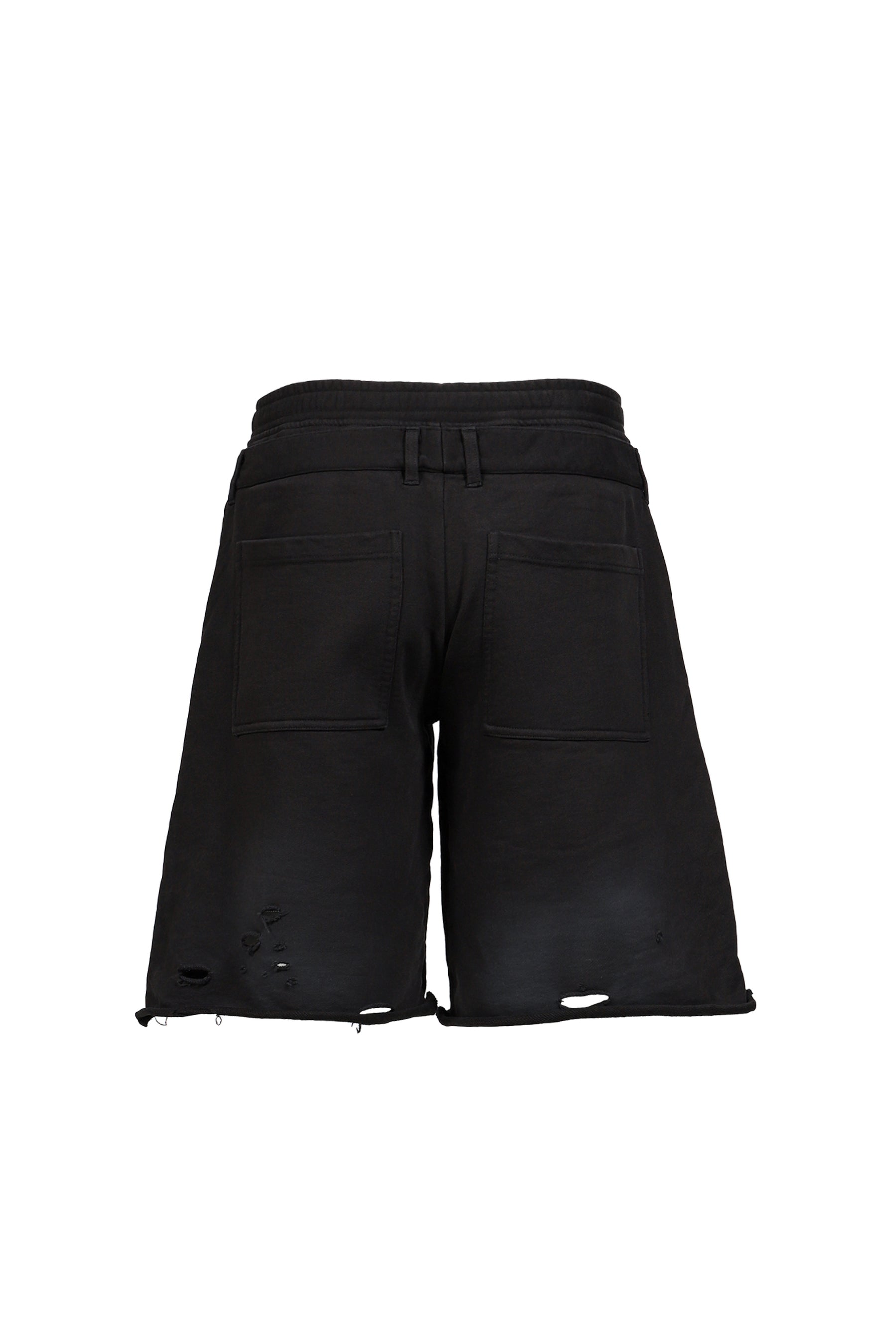 LAYERED SWEAT TROUSER / FADED BLK