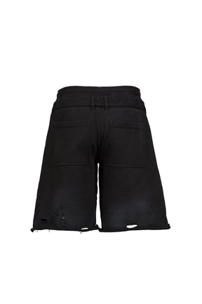 LAYERED SWEAT TROUSER / FADED BLK