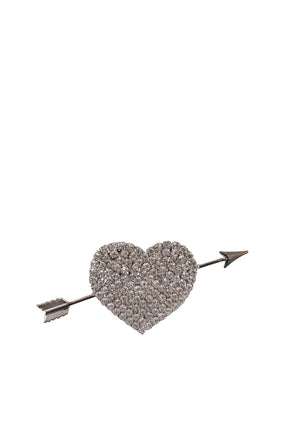 CUPID HEART BROOCH / WHT