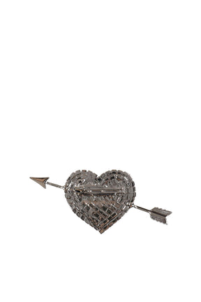 CUPID HEART BROOCH / WHT