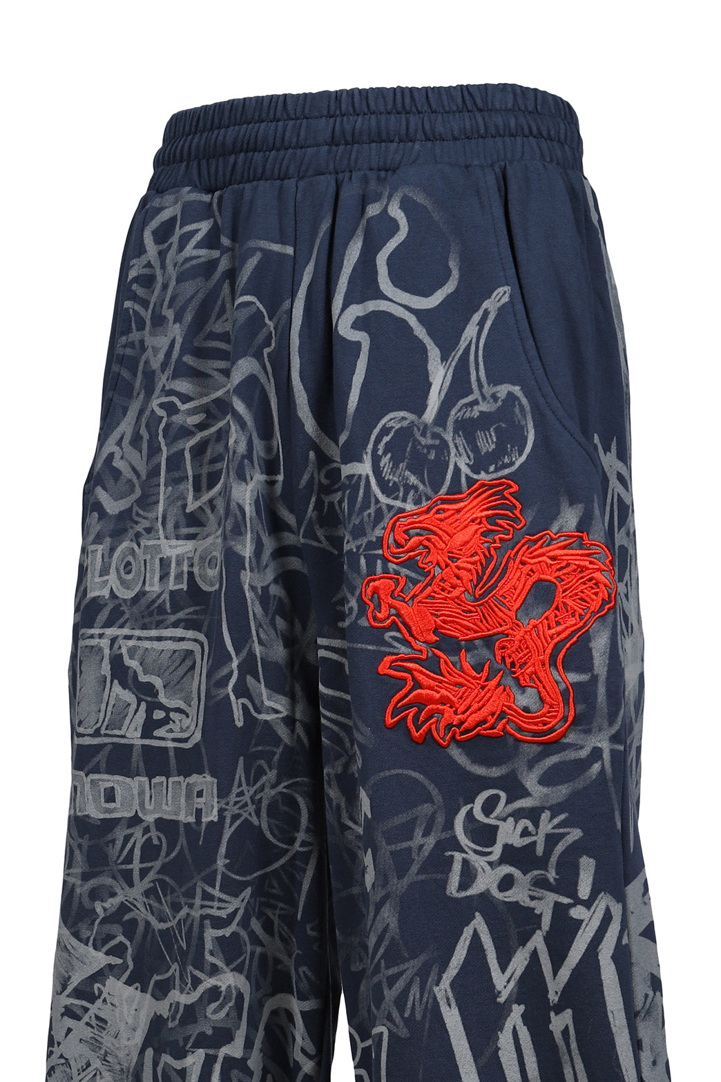 GRAFITTI TRACK PANTS / BLU/GRY