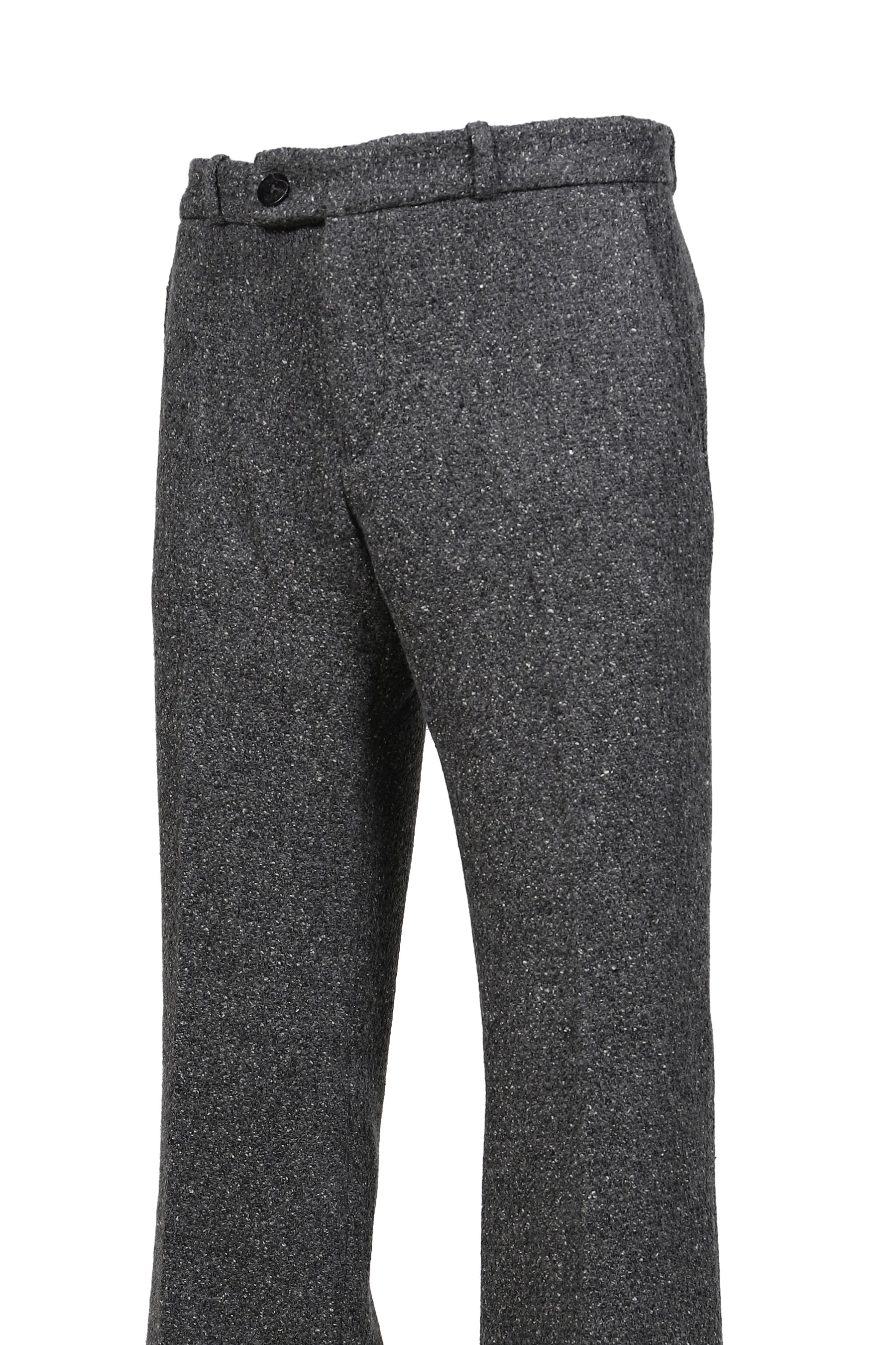 LOOSE FIT FLARE TROUSERS / GRY TWEED