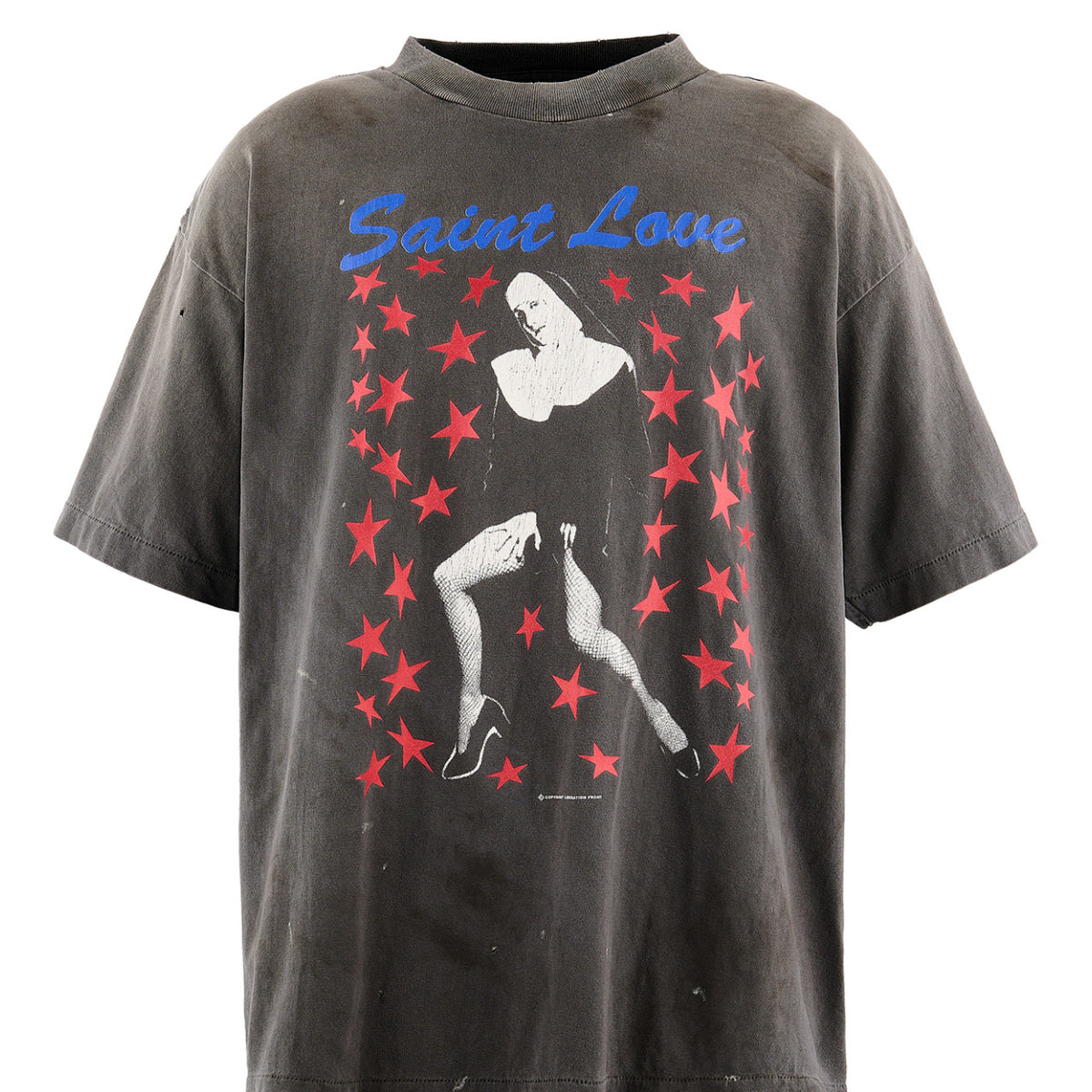 SAINT Mxxxxxx セントマイケル FW26 SS T-SHIRT/SAINT LOVE / BLK