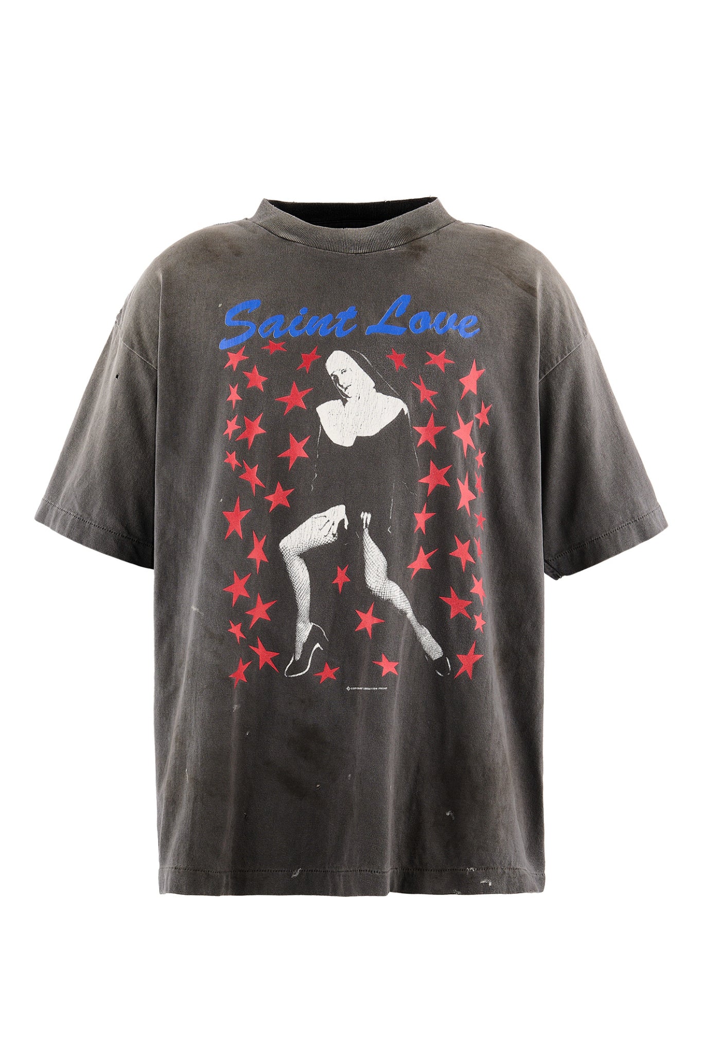 SS T-SHIRT/SAINT LOVE / BLK