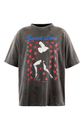 SS T-SHIRT/SAINT LOVE / BLK