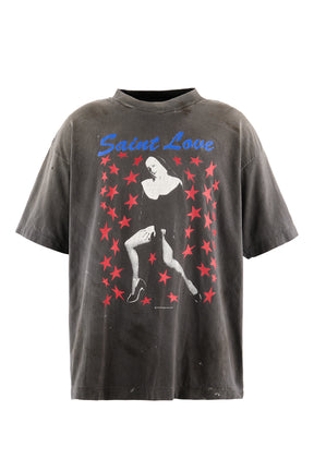 SS T-SHIRT/SAINT LOVE / BLK