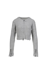 NEAH KNITTED ZIP-UP / GRY 
