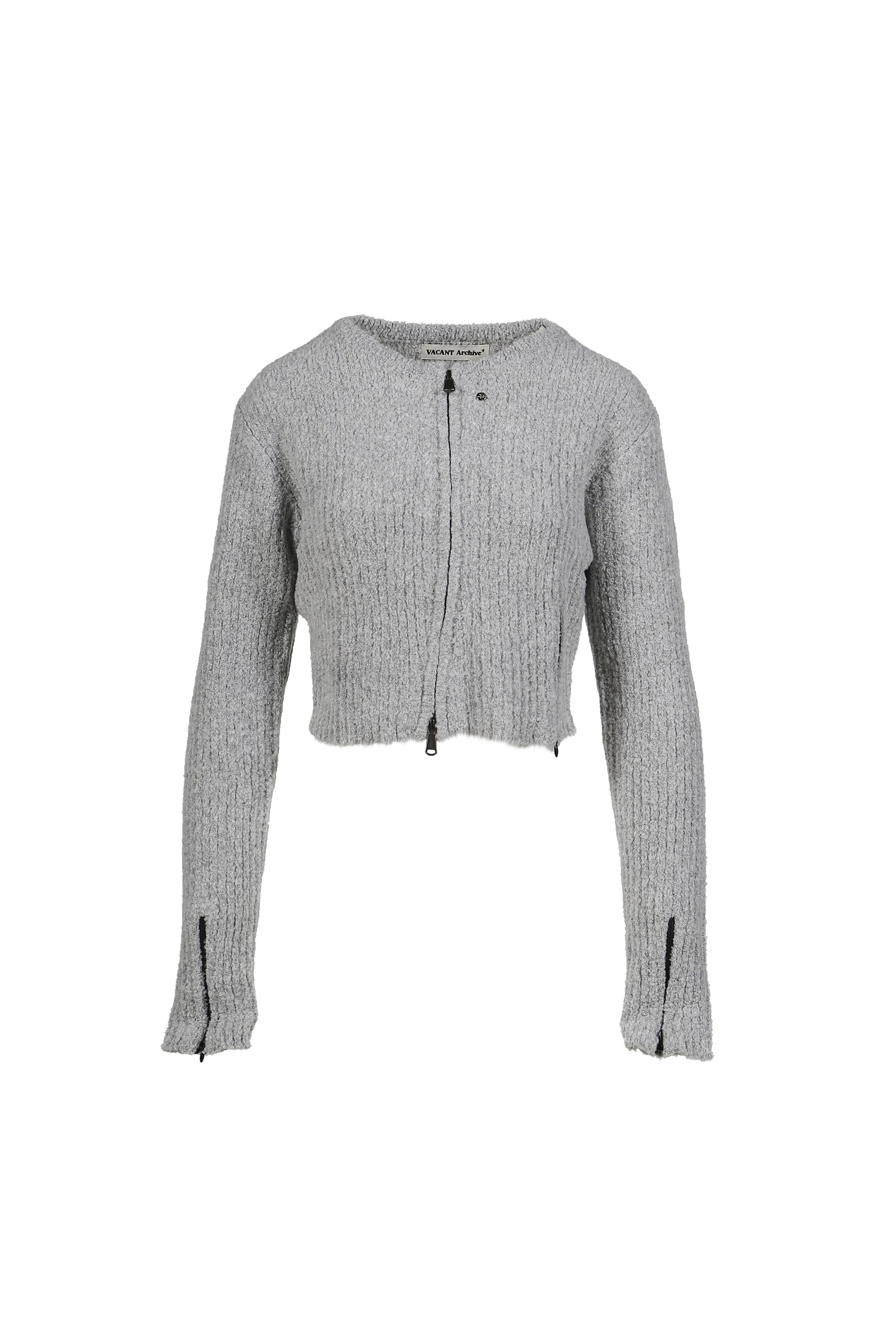 NEAH KNITTED ZIP-UP / GRY 