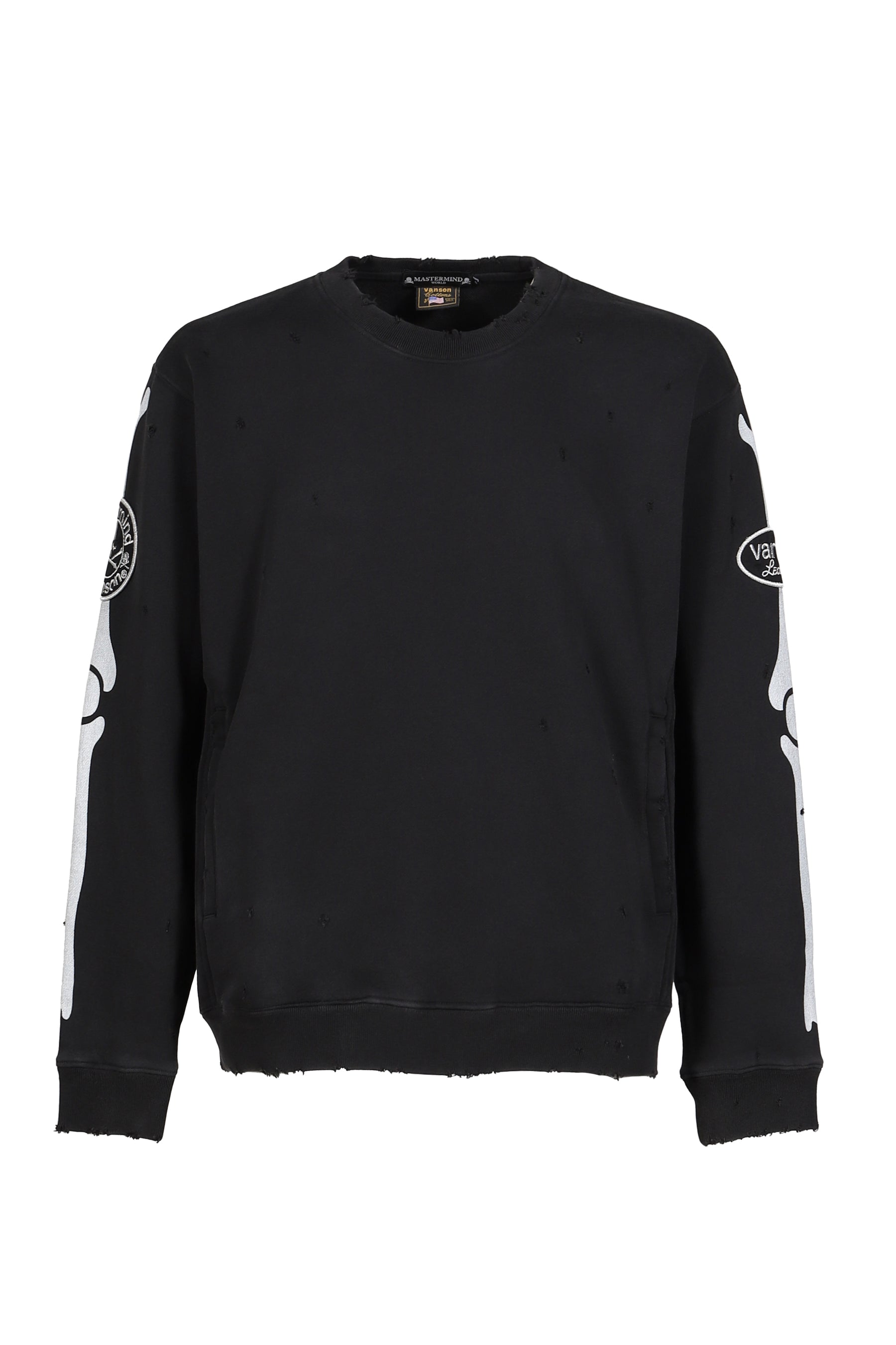 VANSON CREWNECK SWEATSHIRT REGULAR FIT (DAMAGED) / BLK