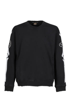 VANSON CREWNECK SWEATSHIRT REGULAR FIT (DAMAGED) / BLK