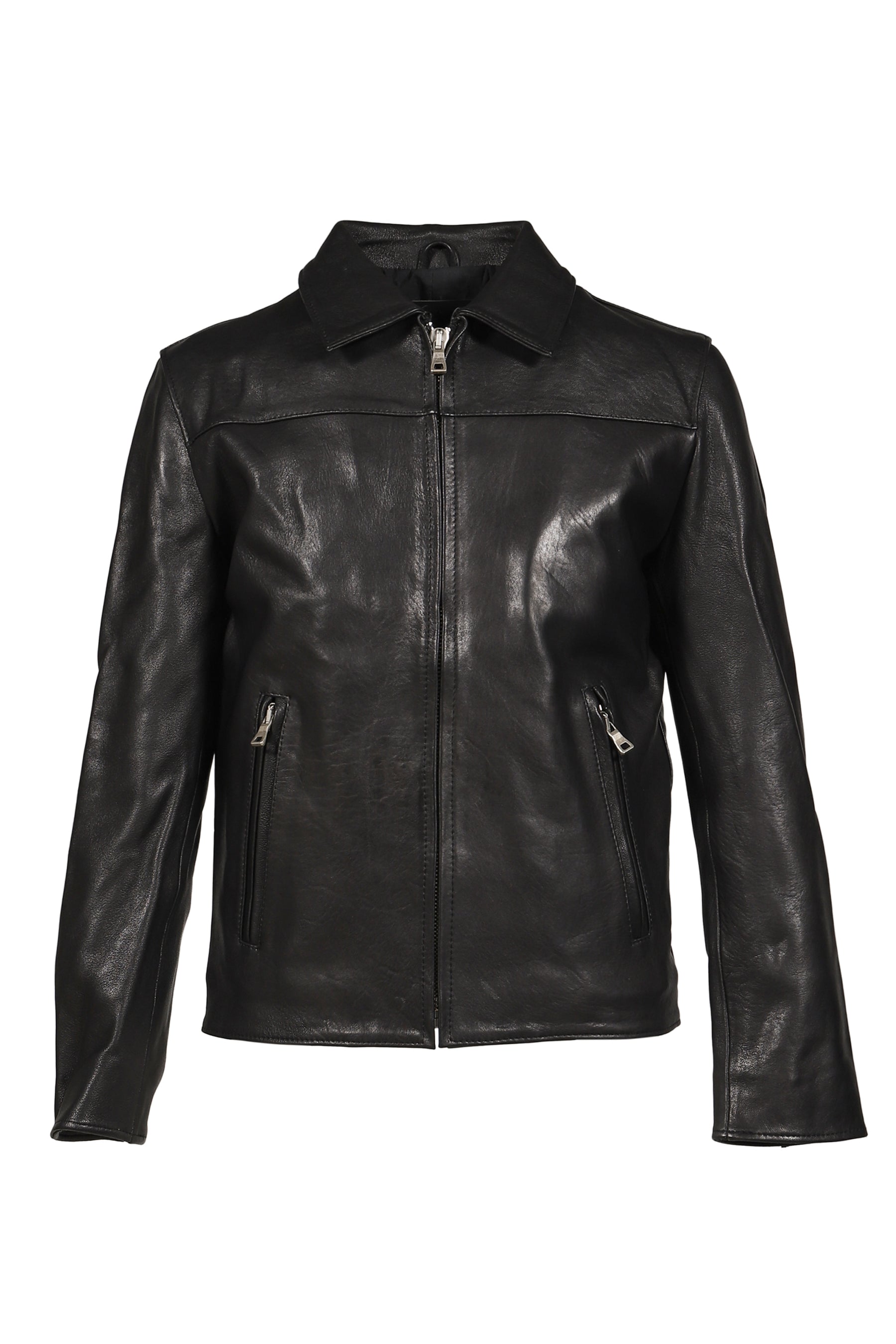 NO/FAITH STUDIOS SS26 LEATHER JACKET BASIC CUT / BLK - NUBIAN