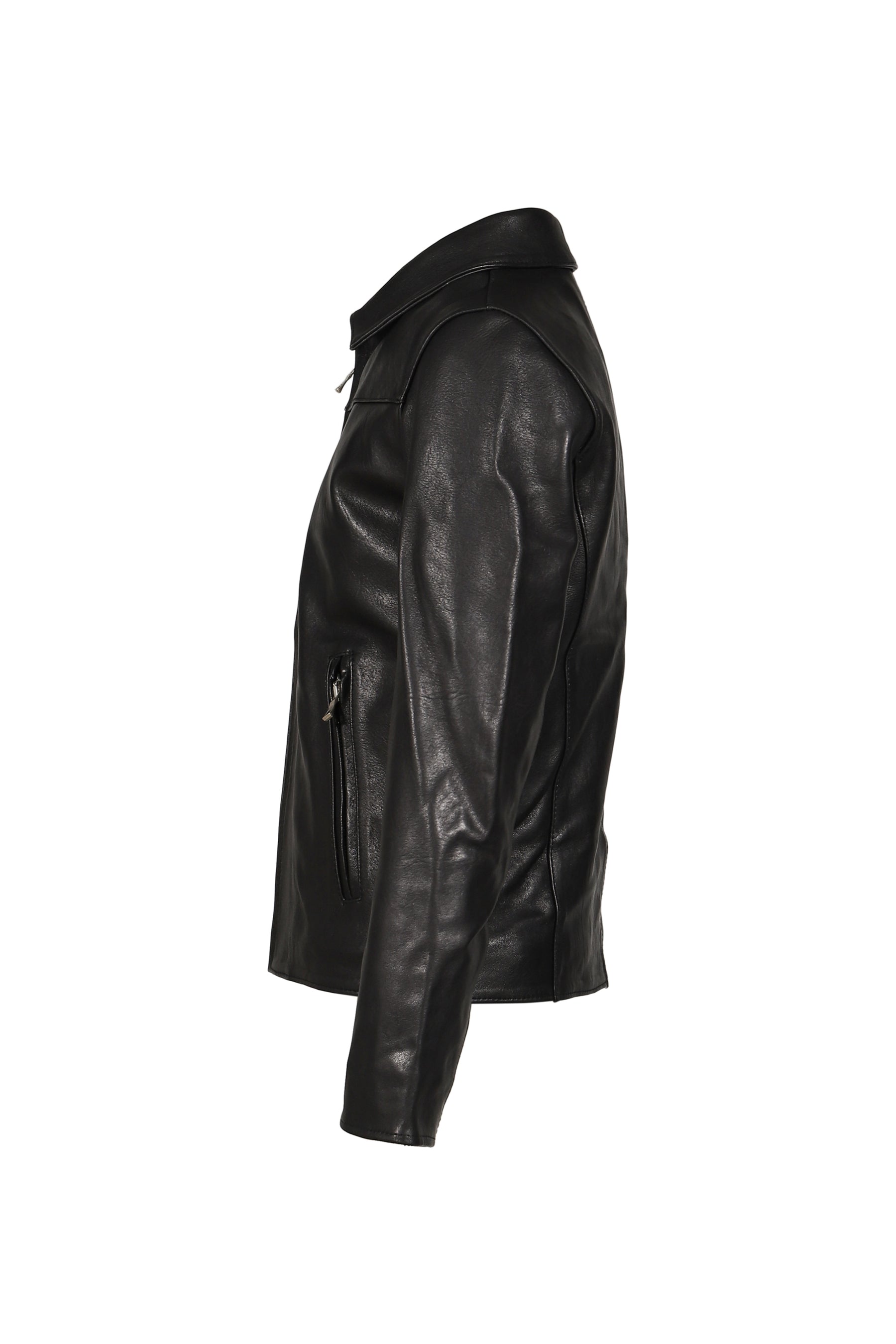 NO/FAITH STUDIOS SS26 LEATHER JACKET BASIC CUT / BLK - NUBIAN