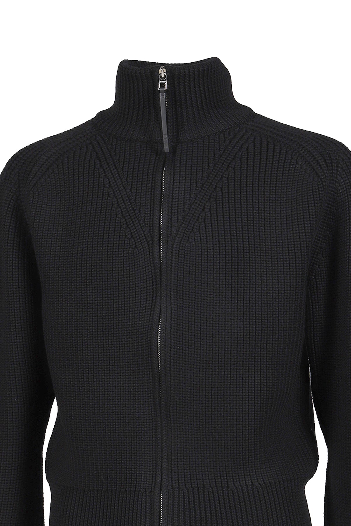 LE CARDIGAN ZIPPE MERINO / BLK 