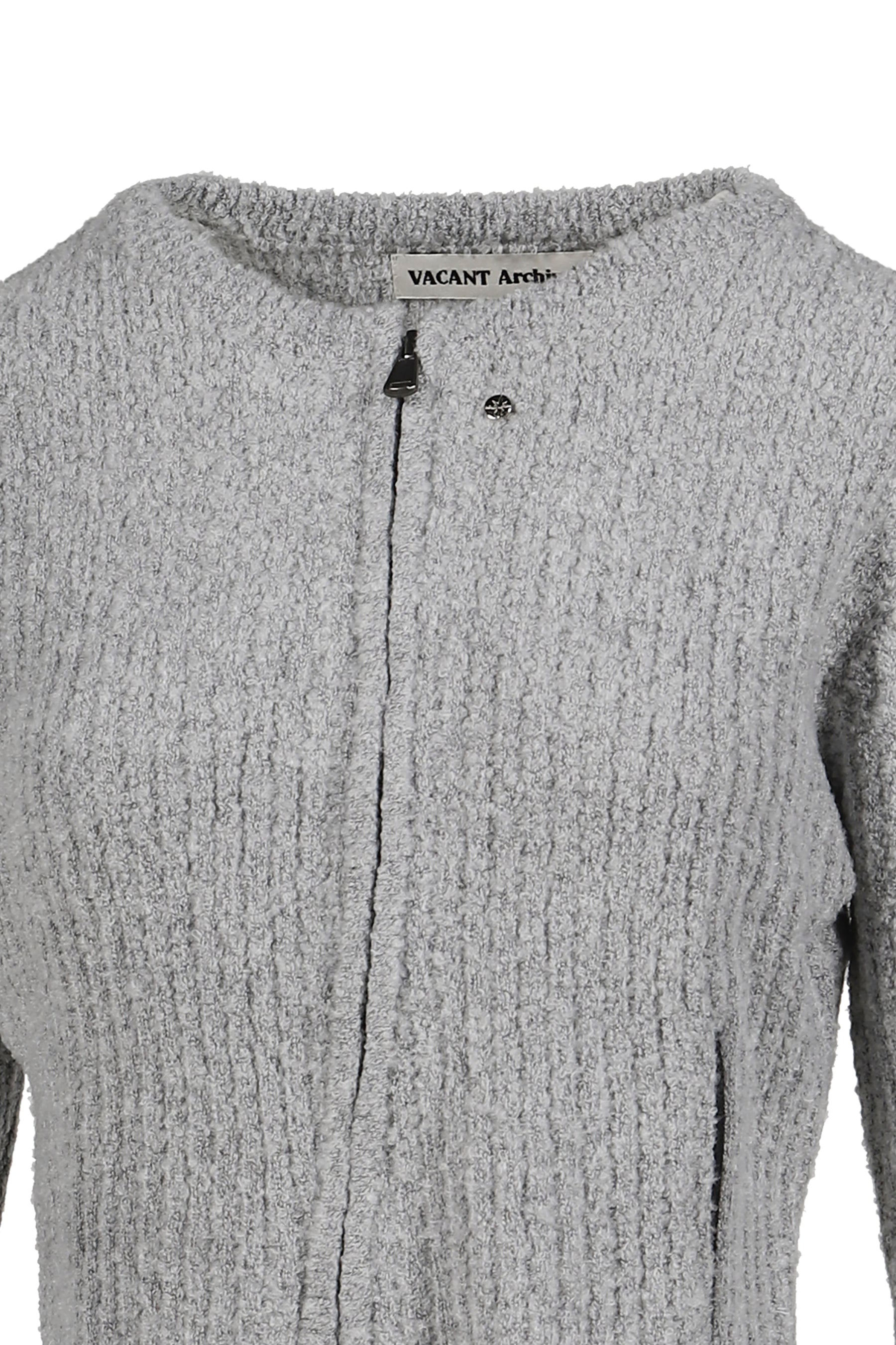 NEAH KNITTED ZIP-UP / GRY 