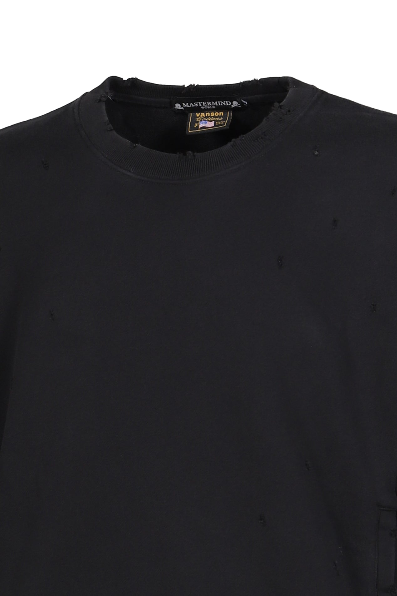 VANSON CREWNECK SWEATSHIRT REGULAR FIT (DAMAGED) / BLK