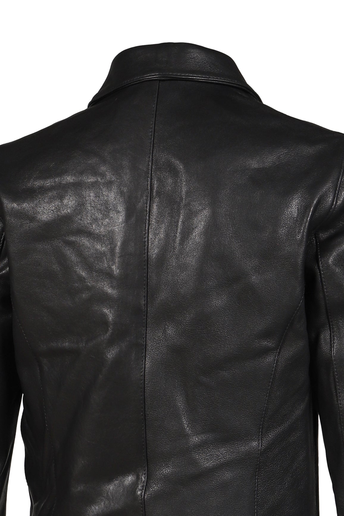 LEATHER JACKET BASIC CUT / BLK