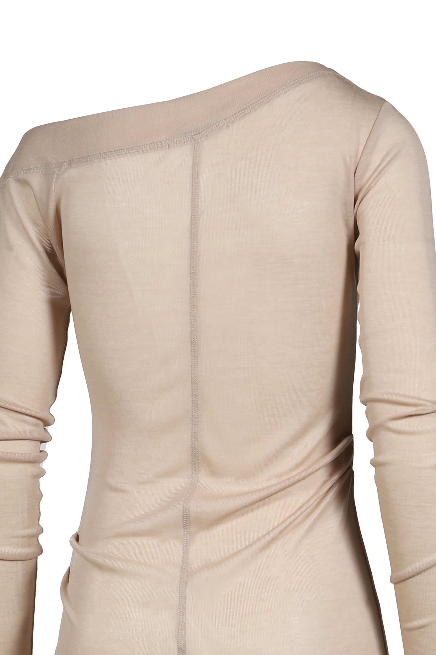SLICK OFF SHOULDER T / BEI
