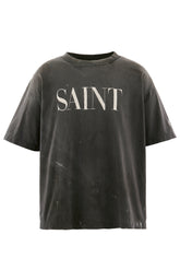 SAINT Mxxxxxx SAINT MICHAEL SS26 SS T-SHIRT/SAINT 666 / BLK - NUBIAN