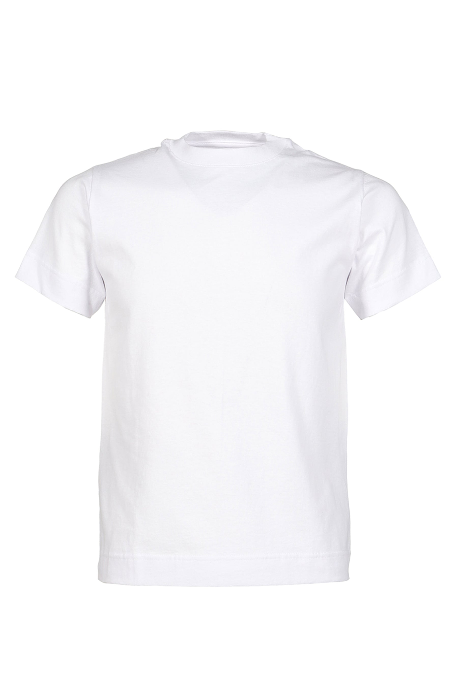 WHITE SHRUNKEN US COTTON T-SHIRT / WHT