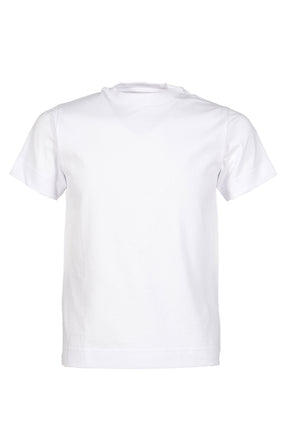 WHITE SHRUNKEN US COTTON T-SHIRT / WHT