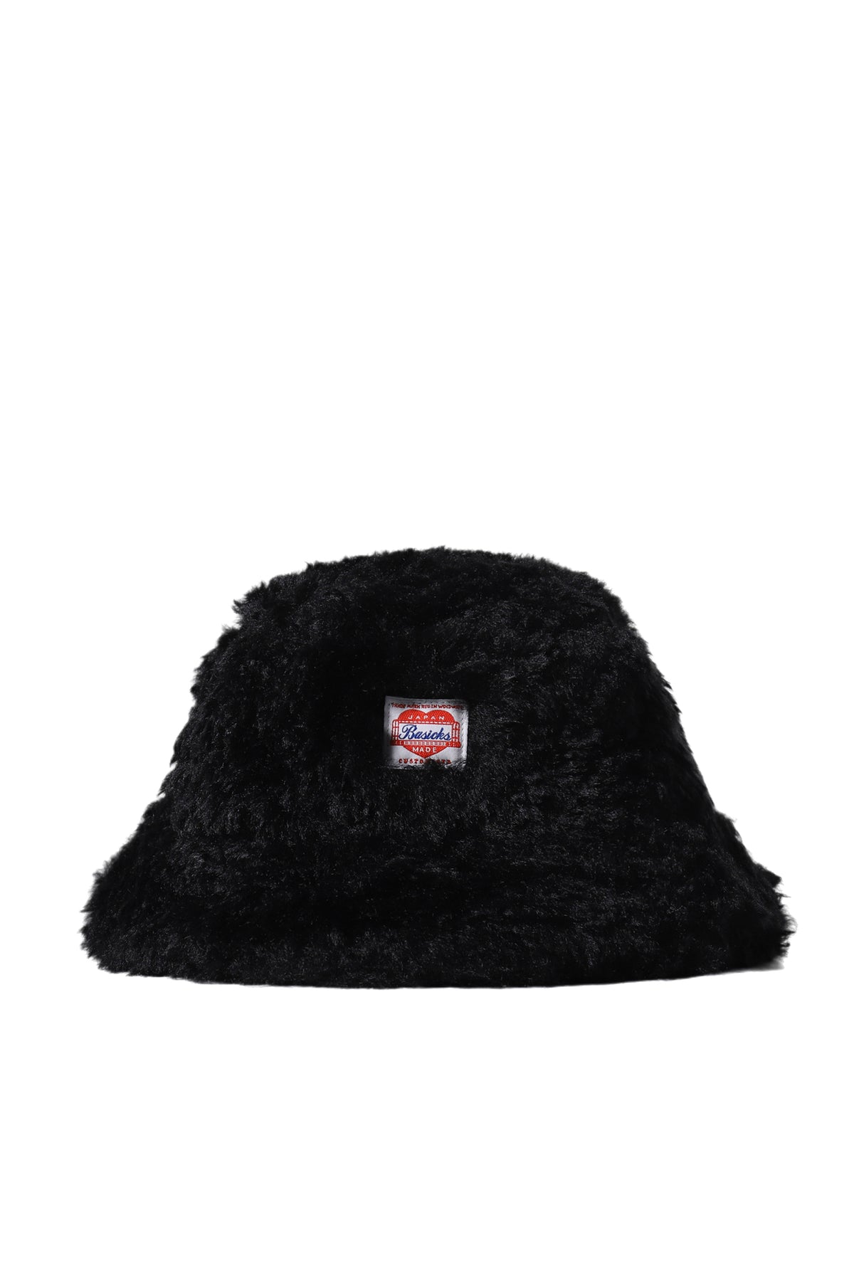 FAUX FUR BIG BUCKET HAT / BLK