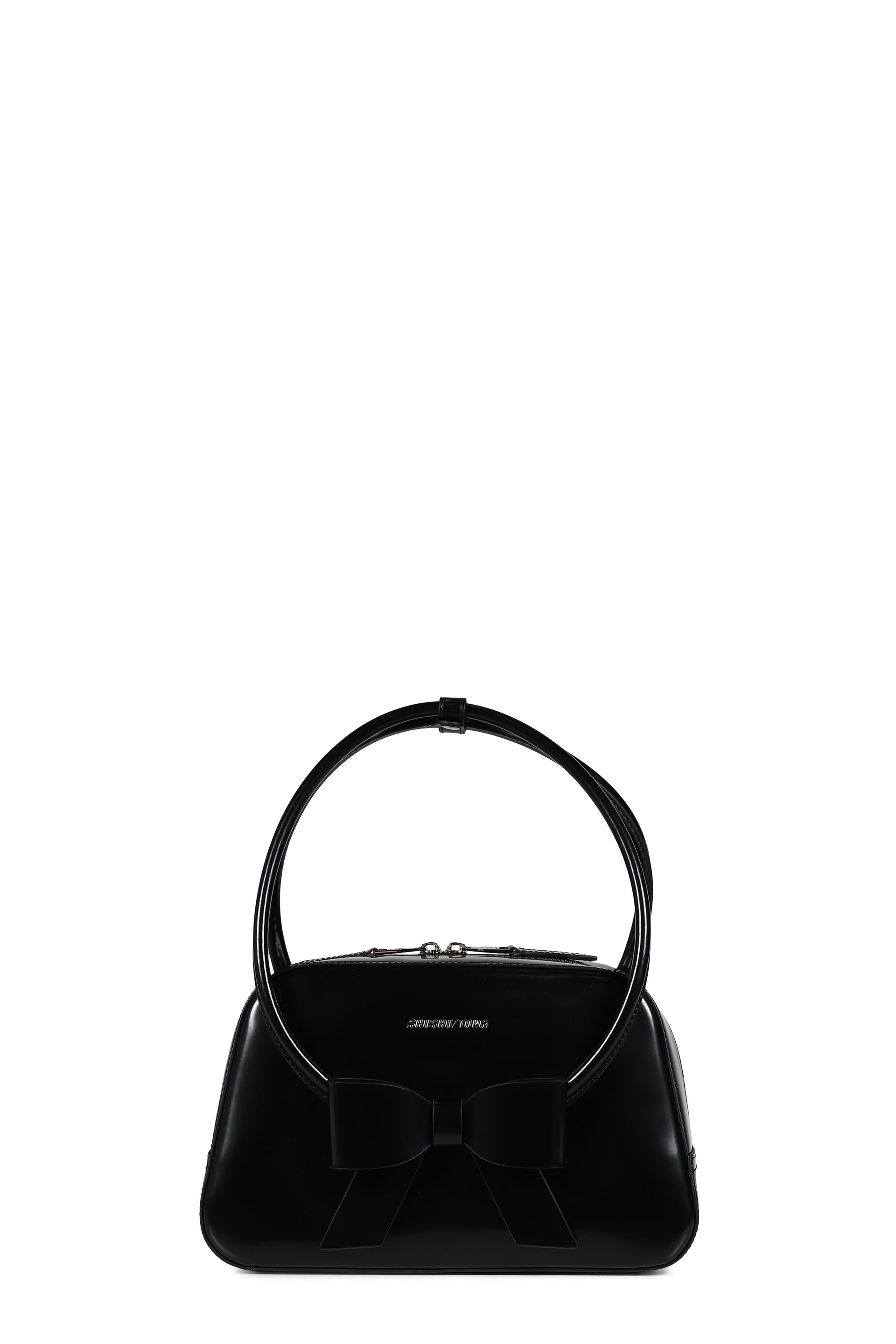 BOW RING HANDLE BAG / BLK