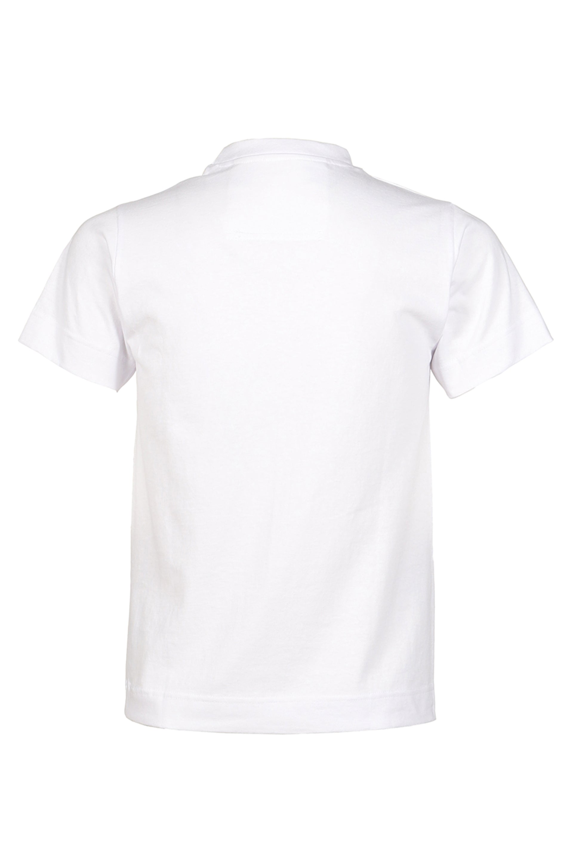 WHITE SHRUNKEN US COTTON T-SHIRT / WHT