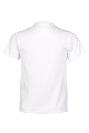 WHITE SHRUNKEN US COTTON T-SHIRT / WHT