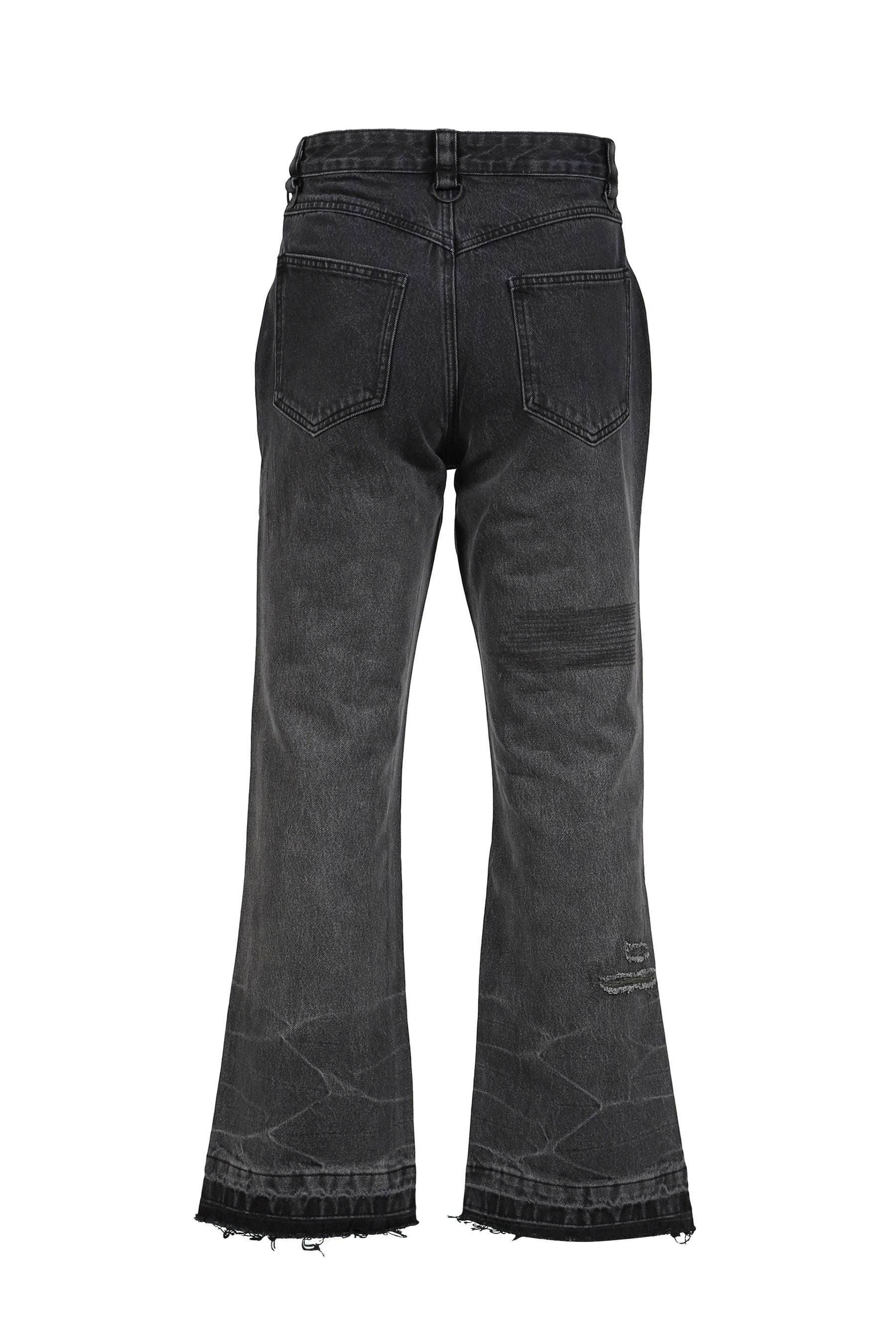 WASHED &amp; REPIARED DENIM / WASHED BLACK