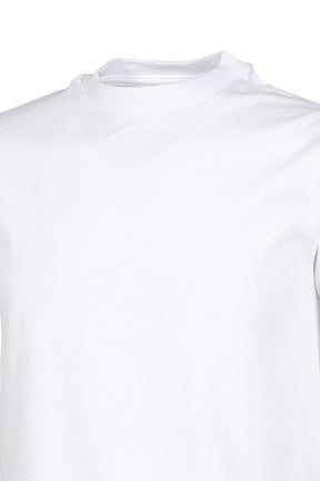 WHITE SHRUNKEN US COTTON T-SHIRT / WHT
